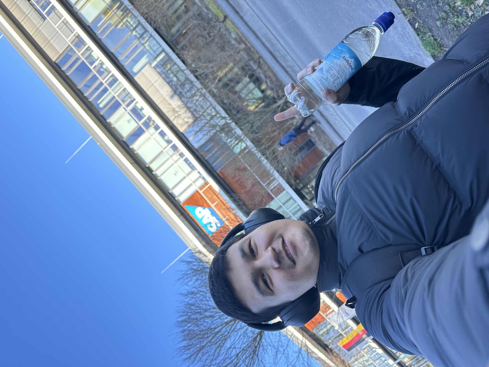 Khurshid Normurodov outside the SAP headquarters building